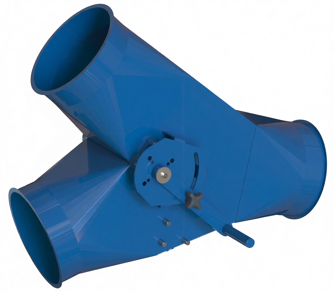 Umschaltweiche Hose 30° manuell